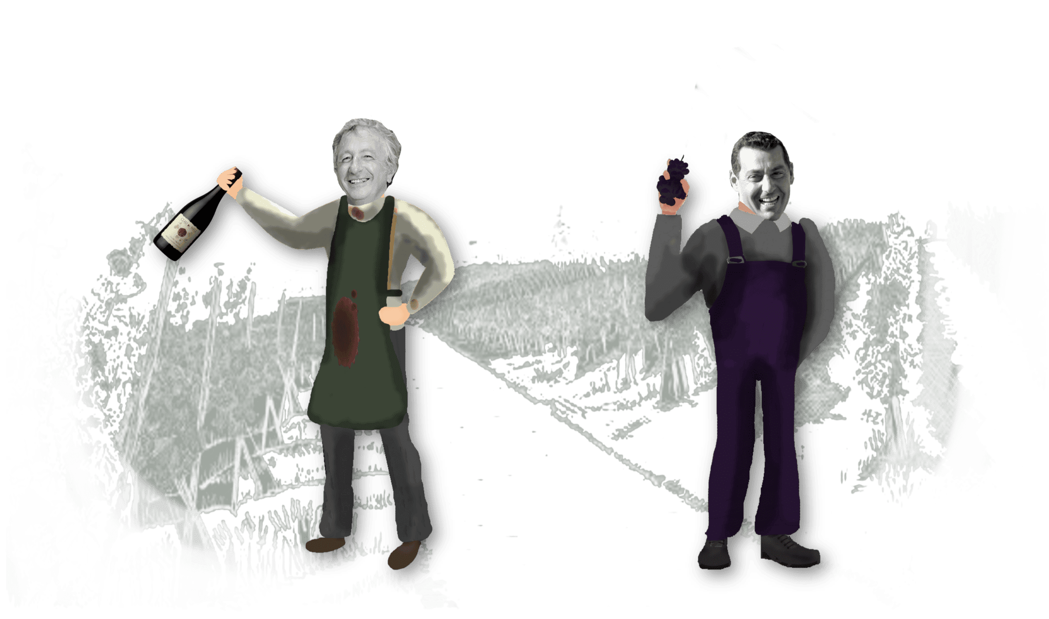 CLAUDENELL Christian Jacques et Sylvain Potin du Clau de Nell en Anjou
