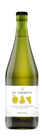 LES SARMENTS PACKSHOT FT Les Sarments, cidre en cofermentation, du Domaine les Longues Vignes
