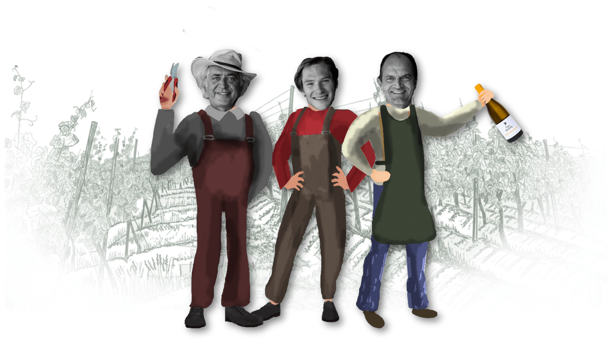 clos de breuilly vignerons William Taÿ-Pamart, Ambroise Demonceaux, Brian Barbara