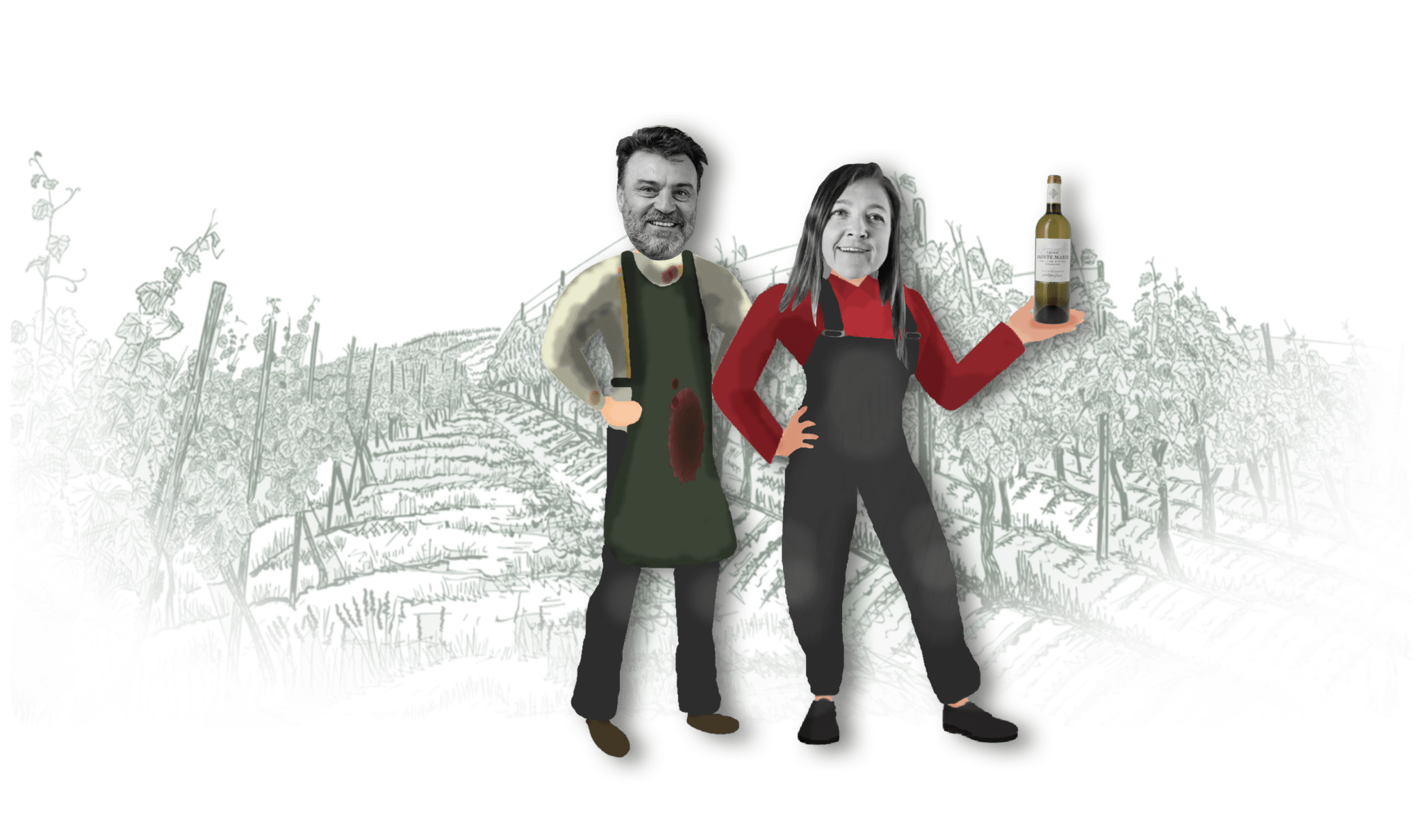 STEPHANE ET LAURENCE DUPUCH Stéphane et Laurence Dupuch du Château Sainte Marie