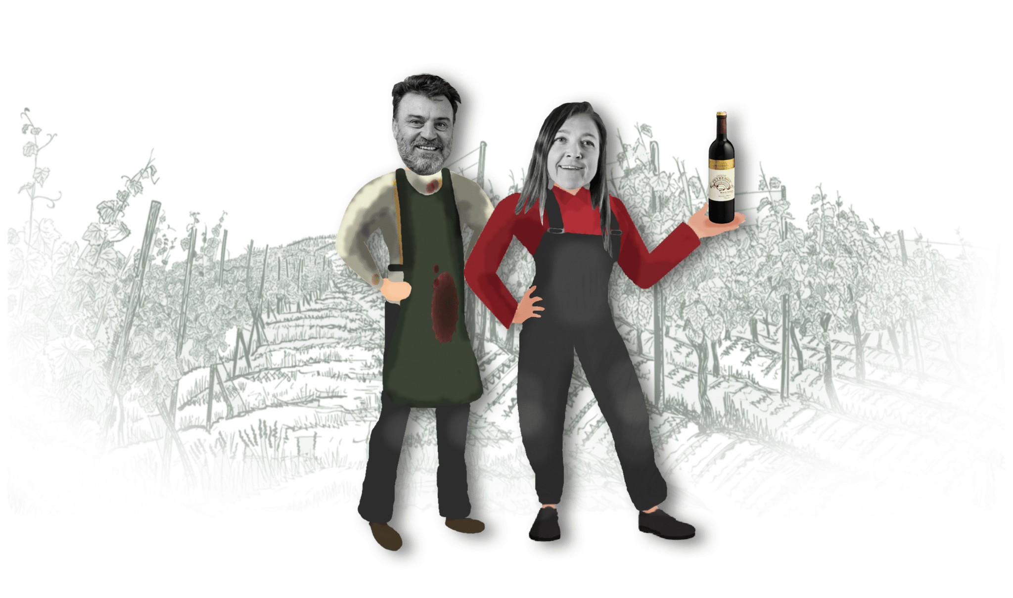 Laurence et Stephane Dupuch du Château Peyredon Lagravette