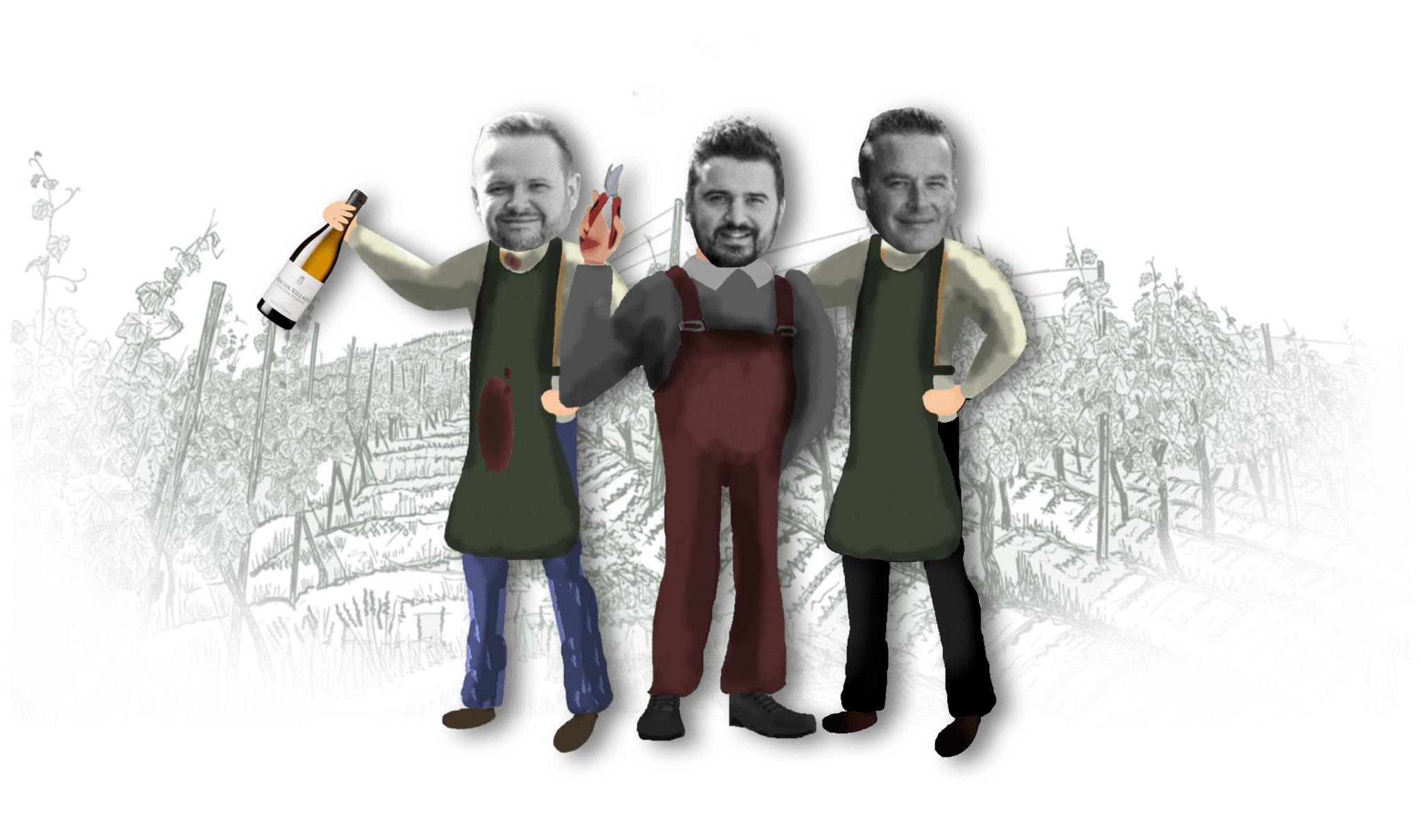 Camille, Mathieu et Jean-Baptiste Paquet