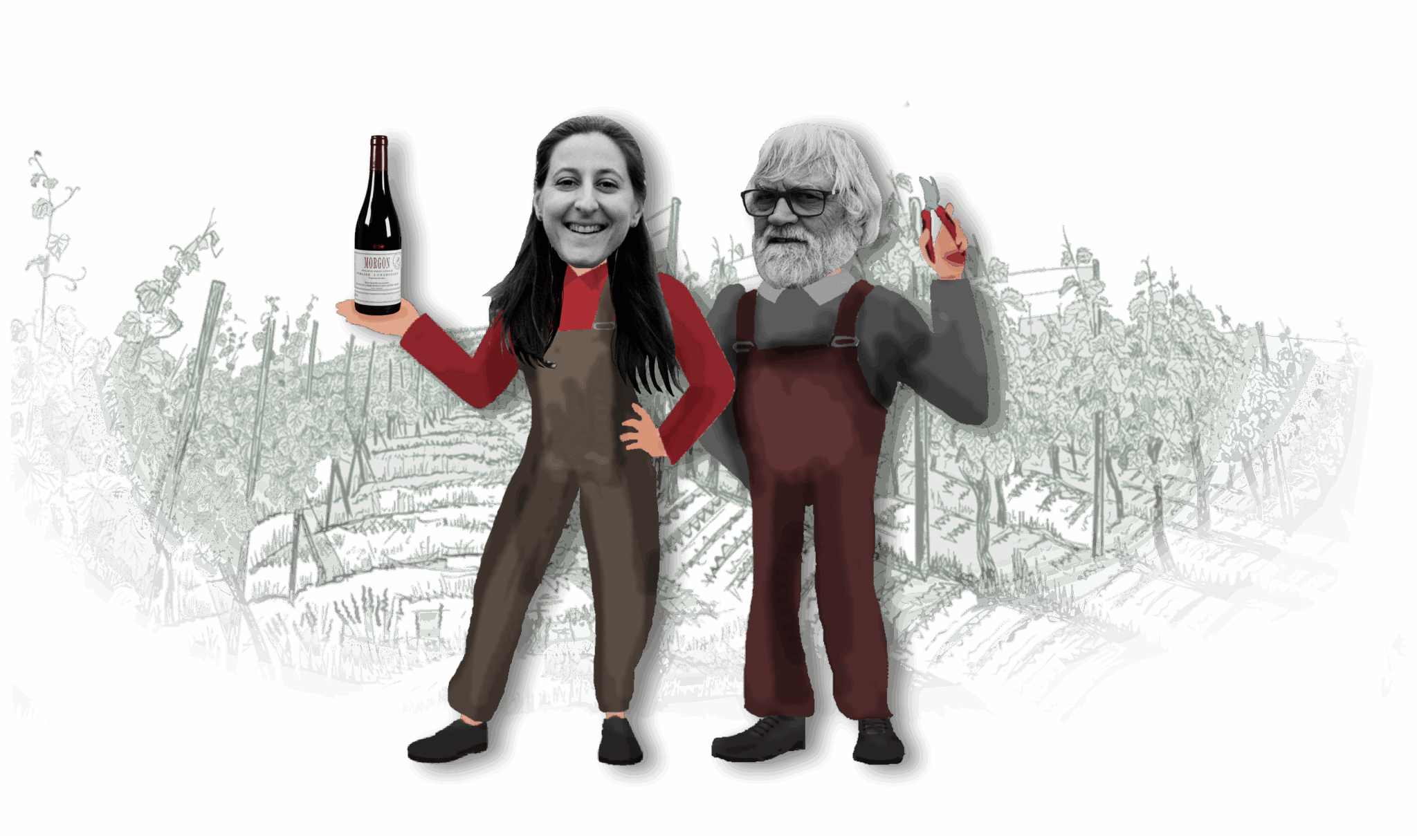 Jeanne et Jean-Claude Chanudet du Domaine Chamonard