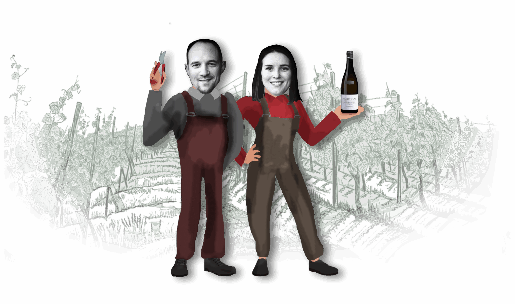 Severin et Milene Chollet du Domaine Chollet