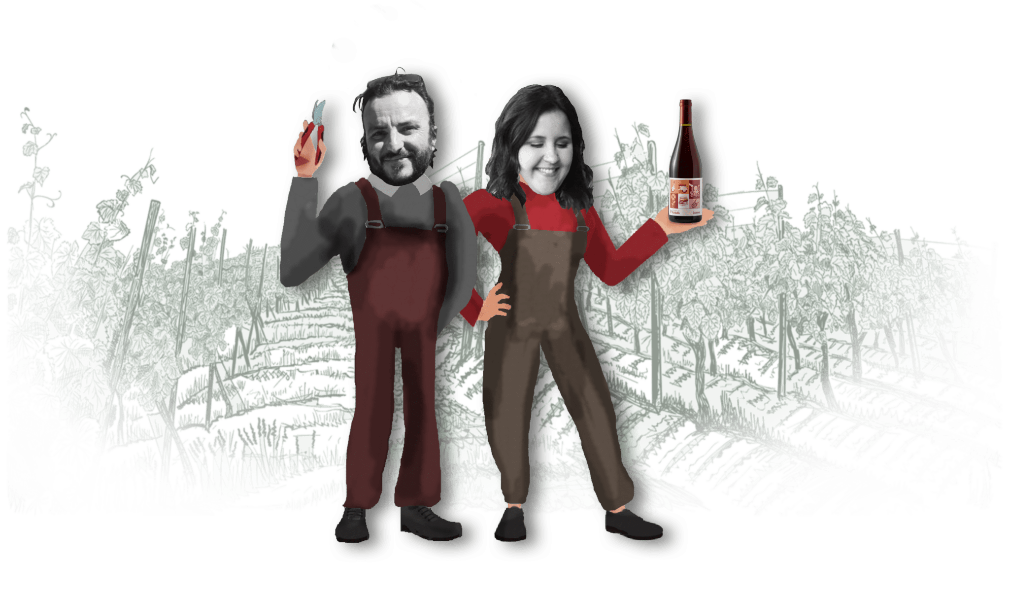 Matthieu Wild et Lisa Cipolla du Domaine de Mathalis