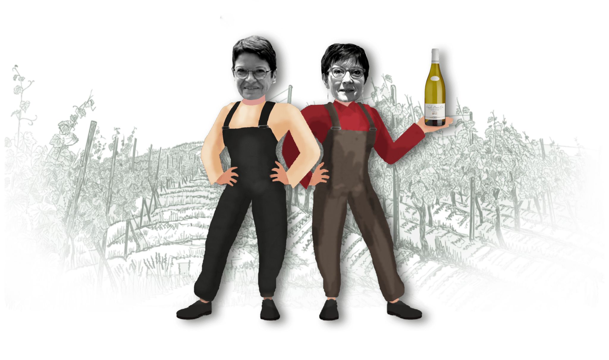 Nathalie et Catherine Geoffroy du Domaine le Verger