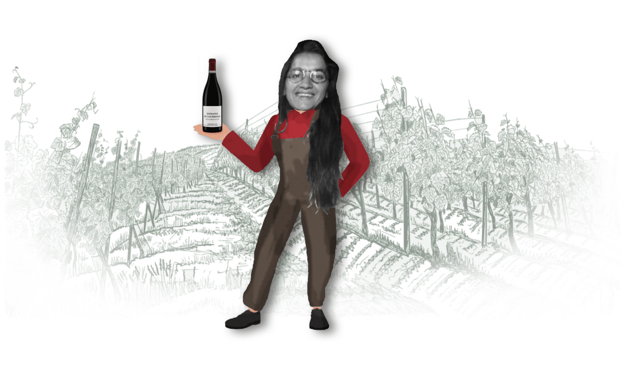 Brunnehilde Claux, vigneronne au Domaine de Courbissac