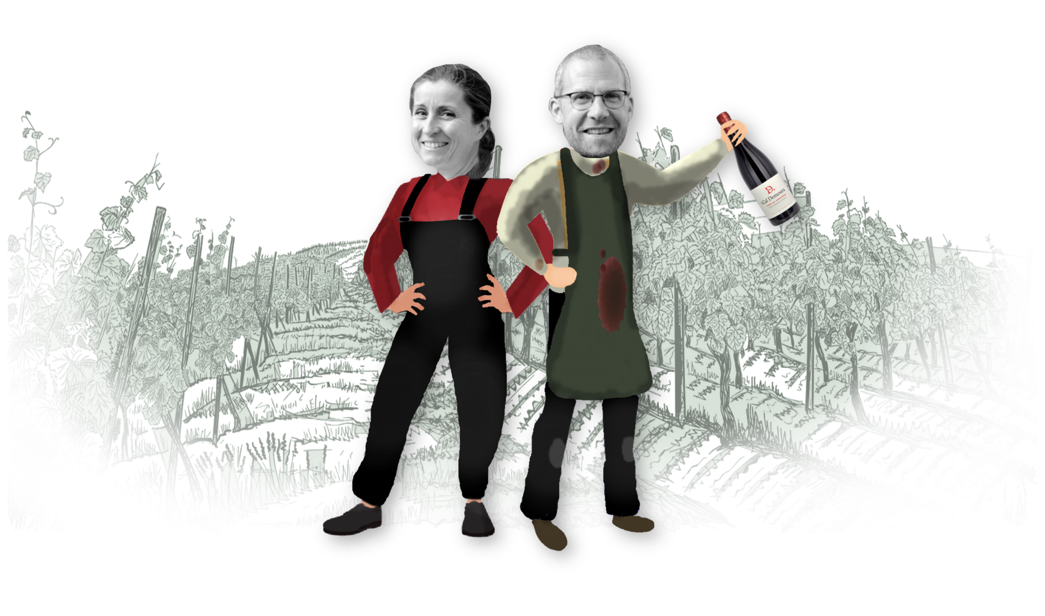 Isabelle et Vincent Goumard du Mas Cal Demoura