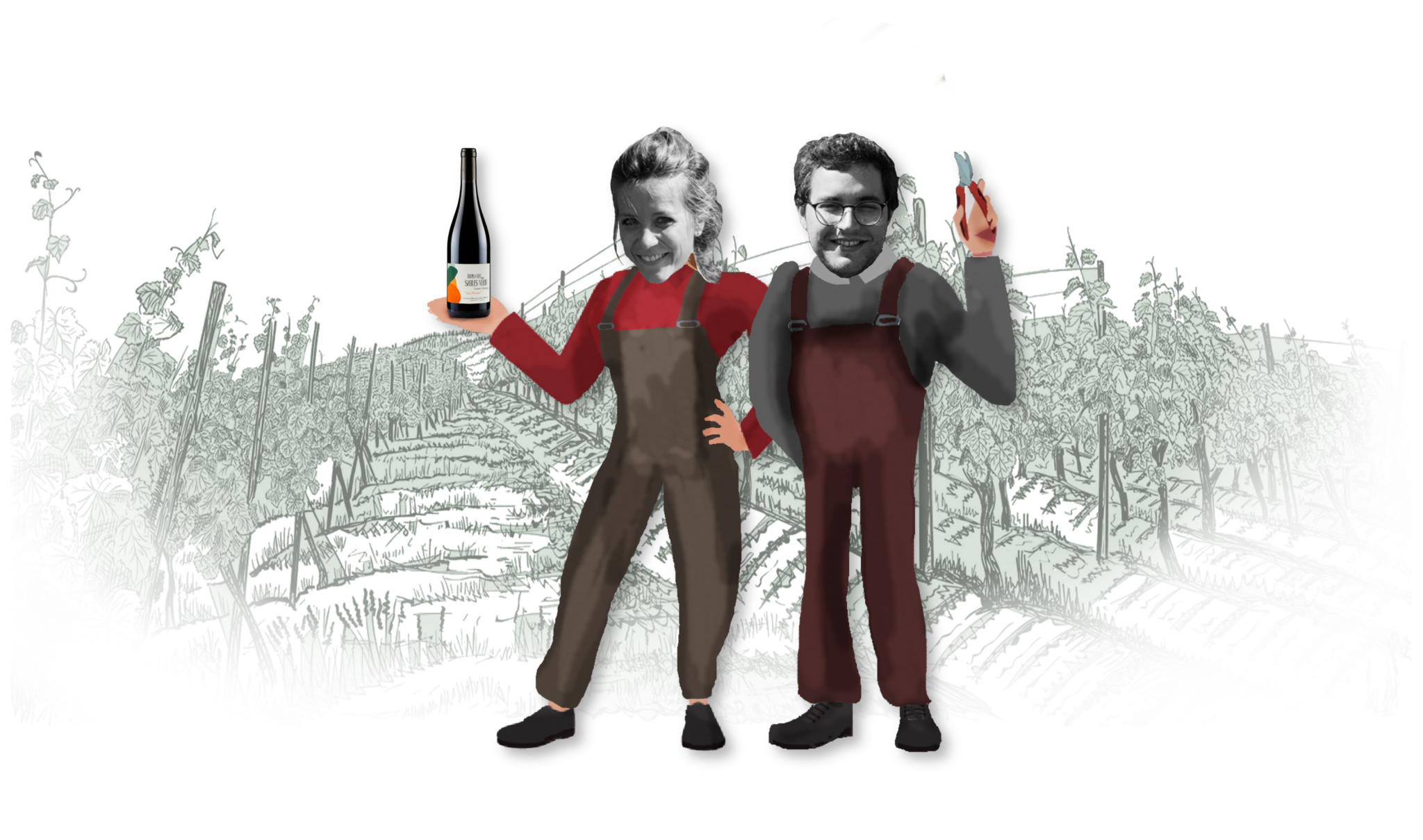 Caroline et Hervé Malinge du Domaine des Sables Verts